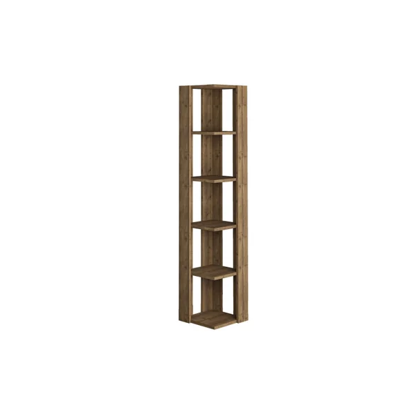 Libreria in legno "Nati" - 32 x 32 x 161 cm - Marrone