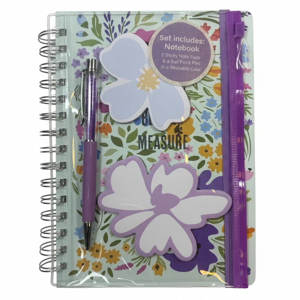 Libreta Espiral Con Bolígrafo Blessed Beyond Measure