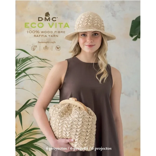 Libro de DMC Eco Vita Raffia 6 Proyectos