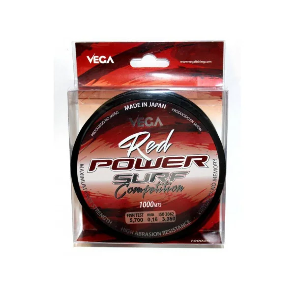 LINEA VEGA RED POWER SURF COMPETITION 0.35MM/ 0.40MM 1000m