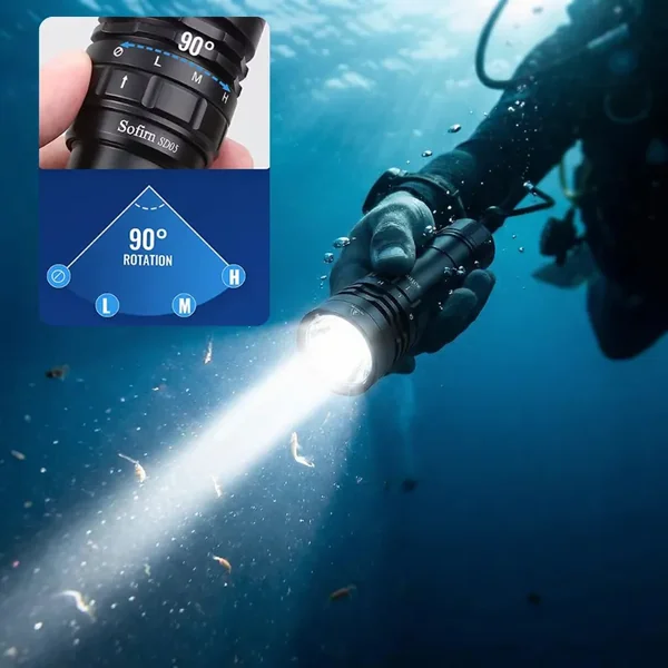 Linterna de Buceo Recargable - Imagen 3