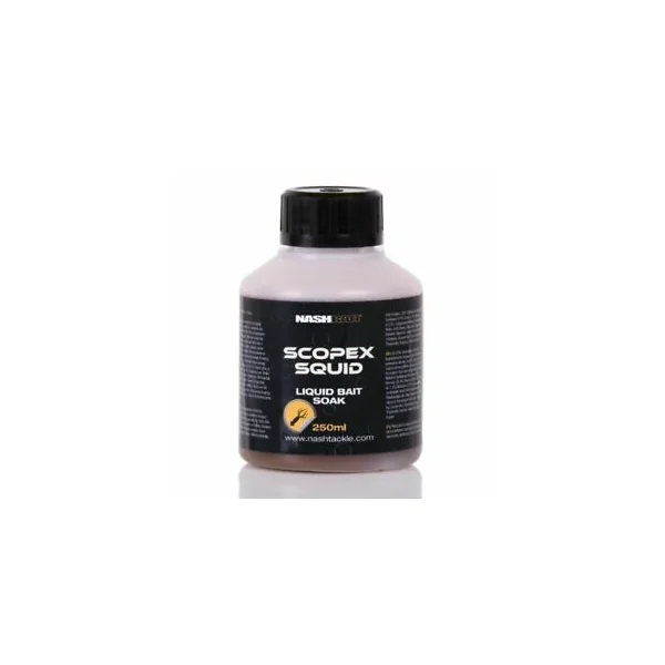 LIQUID BAIT SOAK NASH SCOPEX SQUID 250ML
