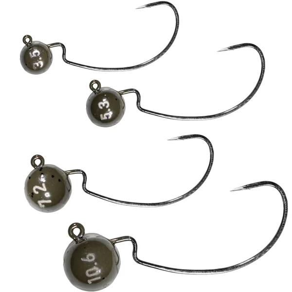 LMAB Tungsteno Offset Jig #4/0 calabaza verde