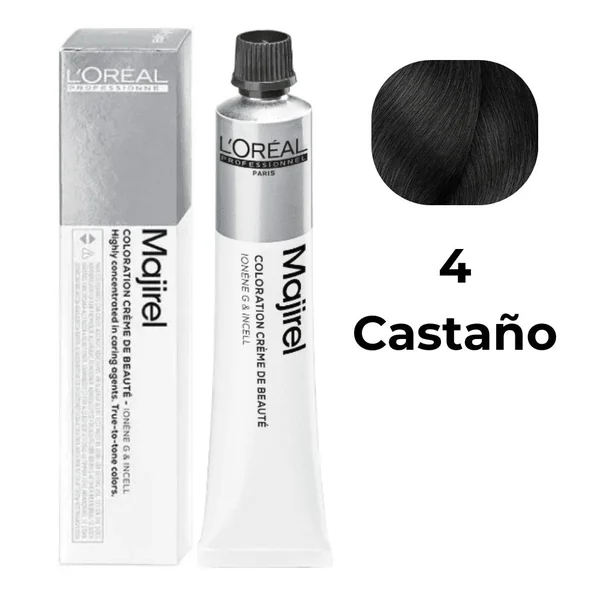 L'oreal Tinte Majirel 4 Castaño 50 ml