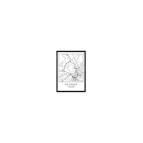 Lámina NACNIC Mapa Antwerp (A4) - Imagen 2