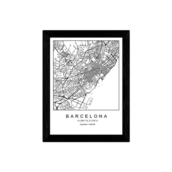 Lámina NACNIC Mapa Barcelona (A4)