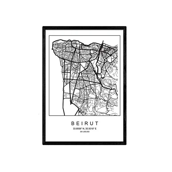 Lámina NACNIC Mapa Beirut (A3)