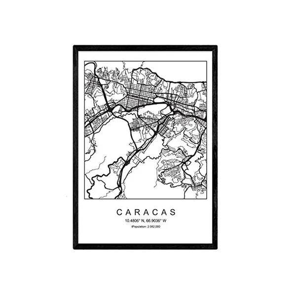 Lámina NACNIC Mapa Caracas (A3)