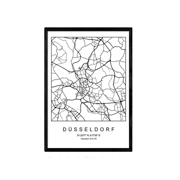 Lámina NACNIC Mapa Dusseldorf (A3)
