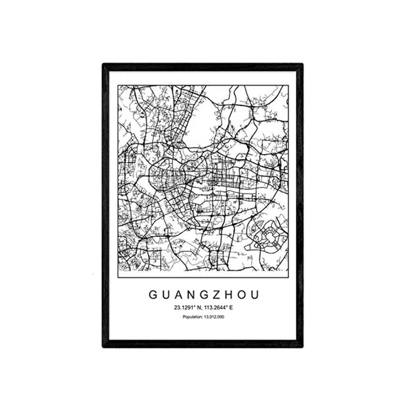 Lámina NACNIC Mapa Guangzhou (A3)