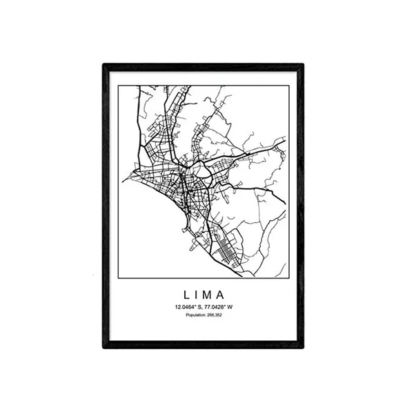 Lámina NACNIC Mapa Lima (A4)