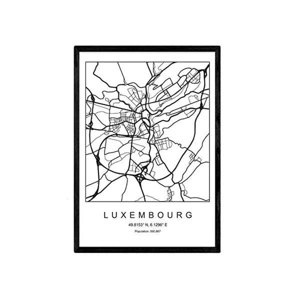 Lámina NACNIC Mapa Luxembourg (A3)