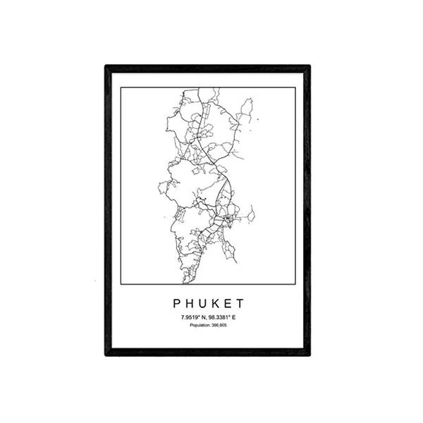 Lámina NACNIC Mapa Phuket (A4)