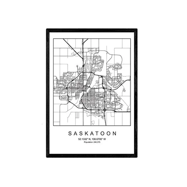 Lámina NACNIC Mapa Saskatoon (A3)