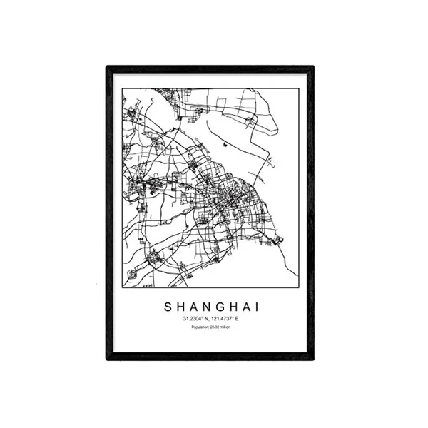 Lámina NACNIC Mapa Shanghai (A3)