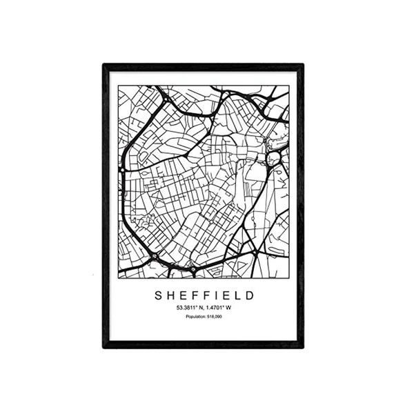 Lámina NACNIC Mapa Sheffield (A3)