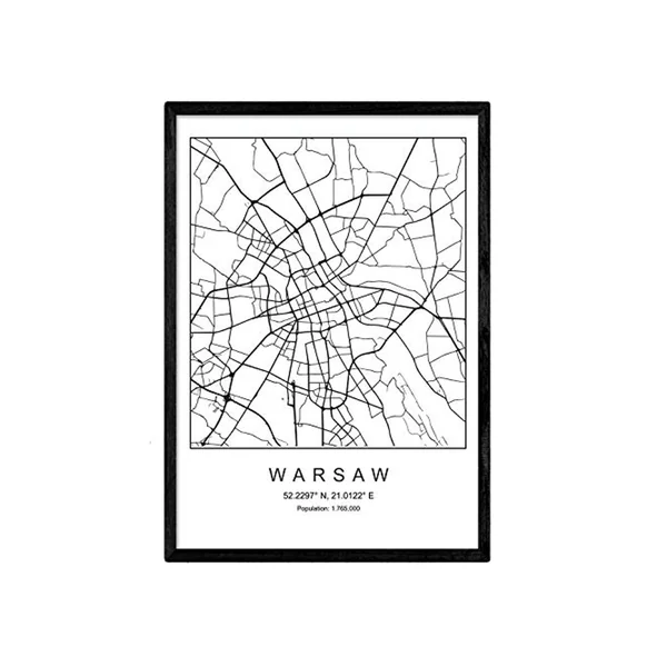 Lámina NACNIC Mapa Warsaw (A3)