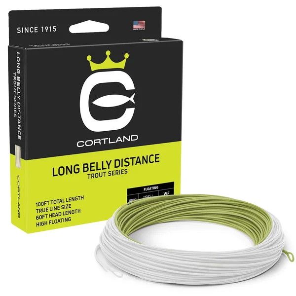 Línea de mosca Cortland Long Belly Distance olive/white