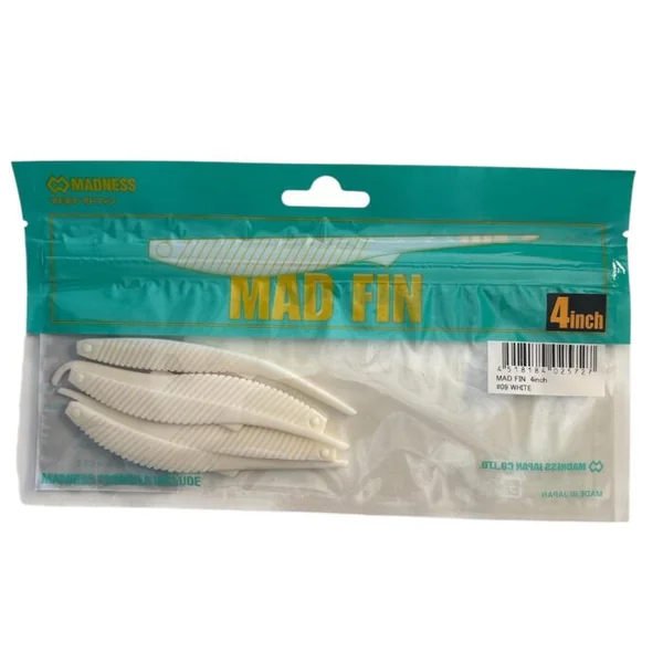 Madness Mad Fin 4" White