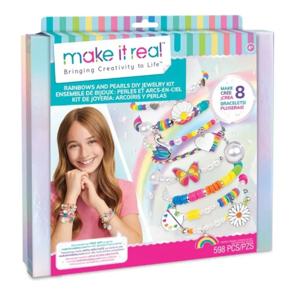 Make It Real Set De Joyeria Arcoiris Y Perlas 8+ 598Pzs
