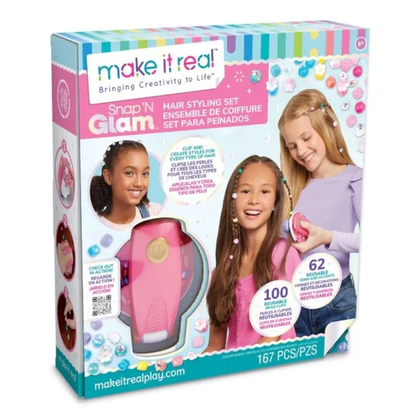 Make It Real Set Para Peinados 8+ 167Pzs
