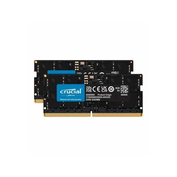 Memoria ram portátil CRUCIAL SODIMM 32G (2x16G) DDR5-4800 *CT2K16G48C40S5