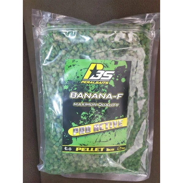 MICRO PELLETS BANANA FRESA PERALBAITS 1KG.7MM