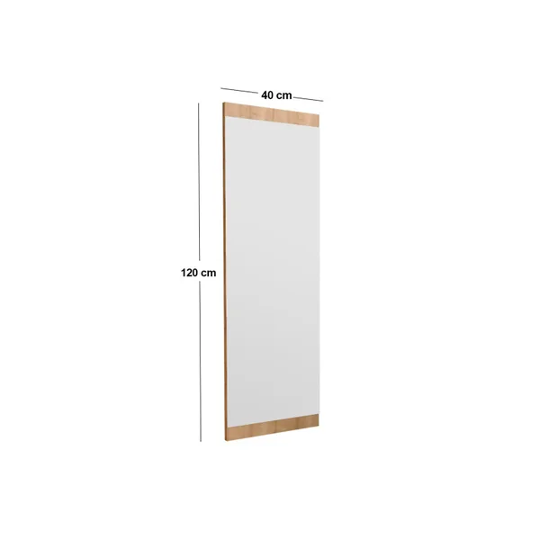 Miroir en bois "Azus" - 40 x 120 cm - Marron - Imagen 7