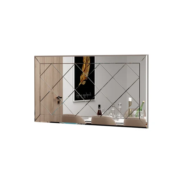 Miroir en bois "Pauli" - 120 x 60 cm - Blanc