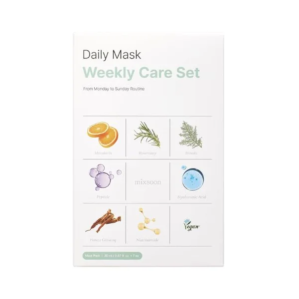 Mixsoon Daily Mask Weekly Care Set Mask Pack 20ml