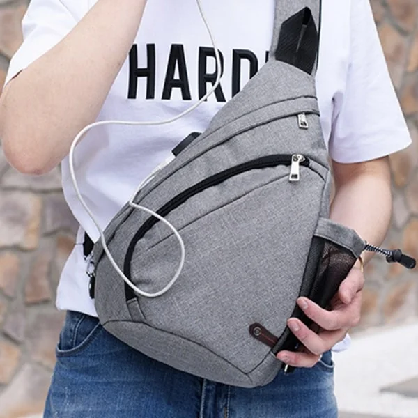 Mochila Bandolera con Carga USB