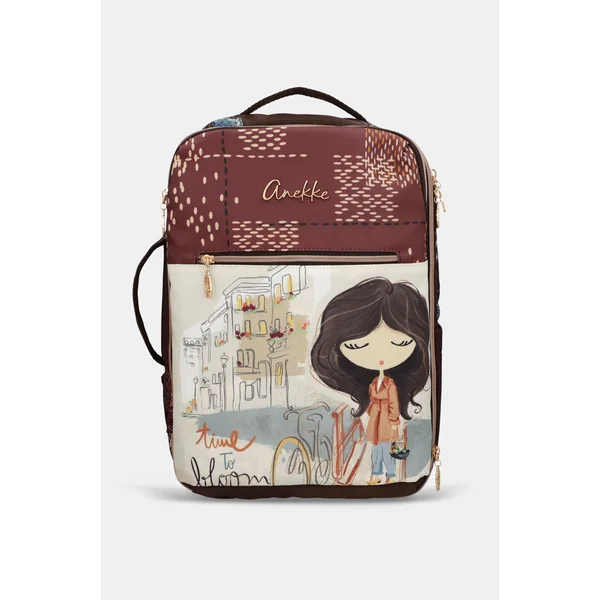 Mochila de viaje estampada Tulip
