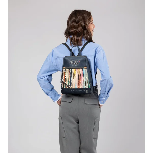 Mochila perlas azul marino Studio - Imagen 6