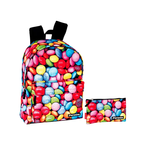 Mochila PERONA + Estuche Candy 42Cm
