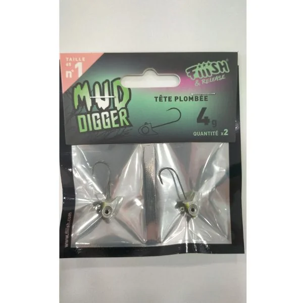 Mud Digger 65 2 jig heads 4g Khaki
