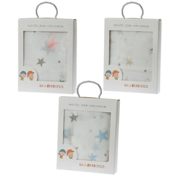 Muselina Estampado Estrellas Gamberritos - 100% Algodón
