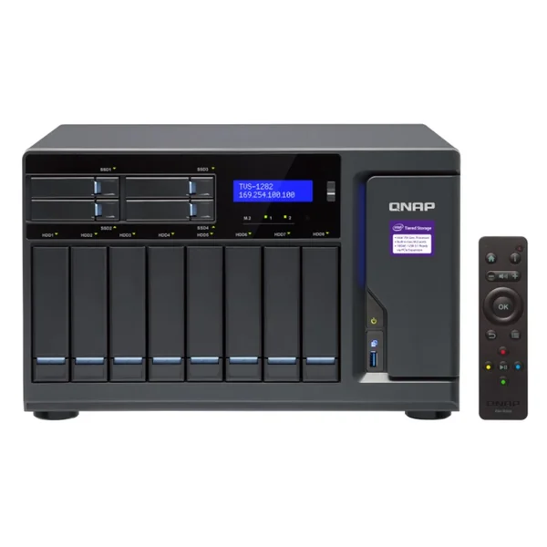 NAS QNAP Tvs-1282-I3-8G (12 BahÃ­as - 0 TB)