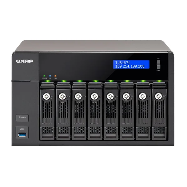 NAS QNAP Tvs-871-I7-16G (8 BahÃ­as - 0 TB)