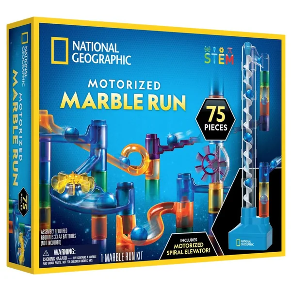 National Geographic Kit Motorized Marble Run 75 Piezas