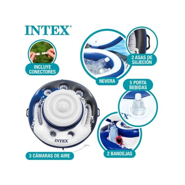 NEVERA HINCHABLE INTEX RIVER RUN - DIÁMETRO 89 CM - Imagen 4