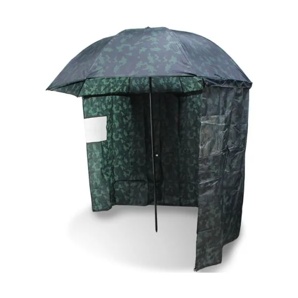 NGT CAMO BROLLY WITH SIDES 45 - 2,20M