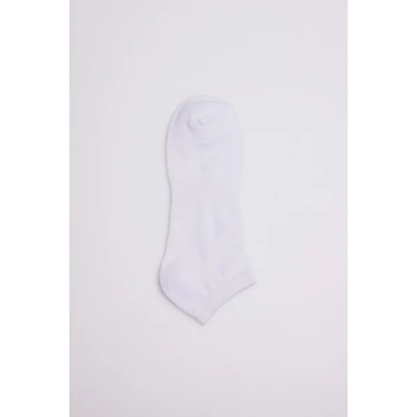 Pack 3 calcetines deportivos tobilleros algodón blanco