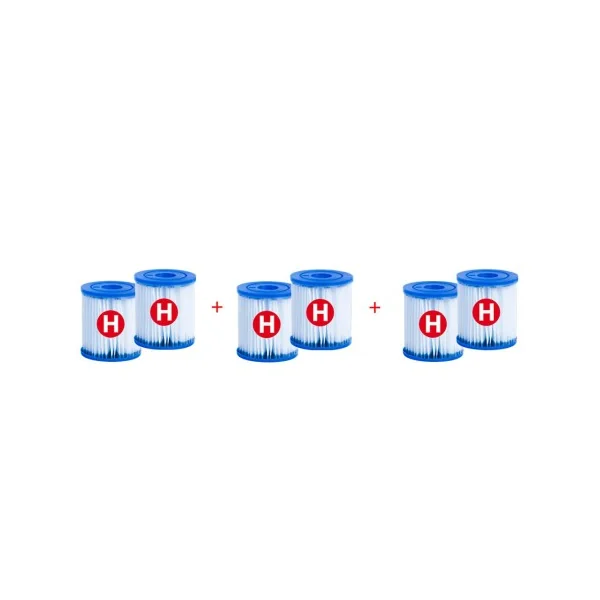 PACK 6 CARTUCHOS INTEX TIPO H