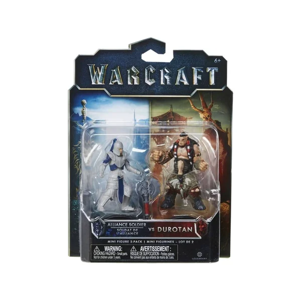 Pack de Mini Figuras WARCRAFT Alliance Soldier VS Durotan
