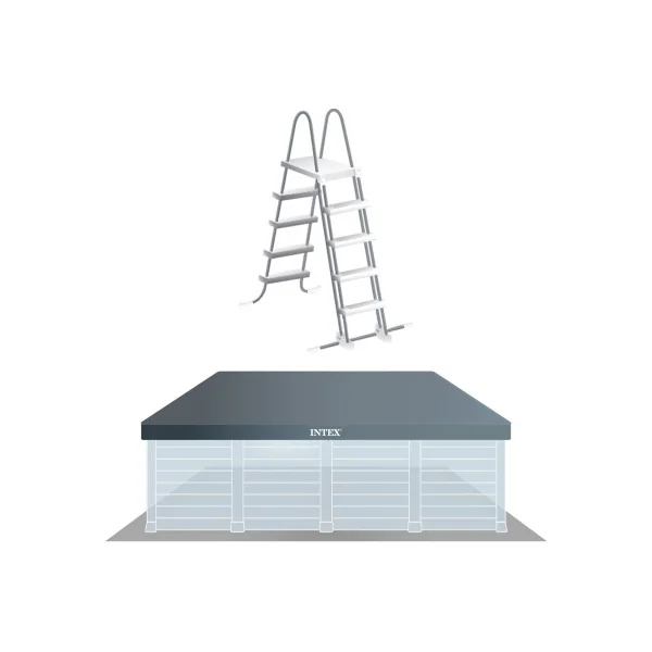 Pack Piscina desmontable rectangular Graphite Gray Panel 4 metros 6 accesorios - Imagen 5