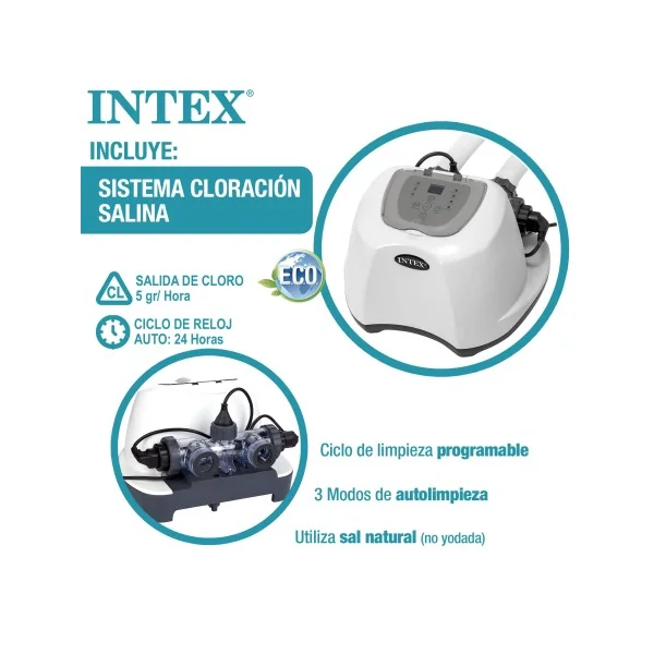 Pack Piscina desmontable rectangular Ultra XTR 5,5 metros 6 accesorios - Imagen 4