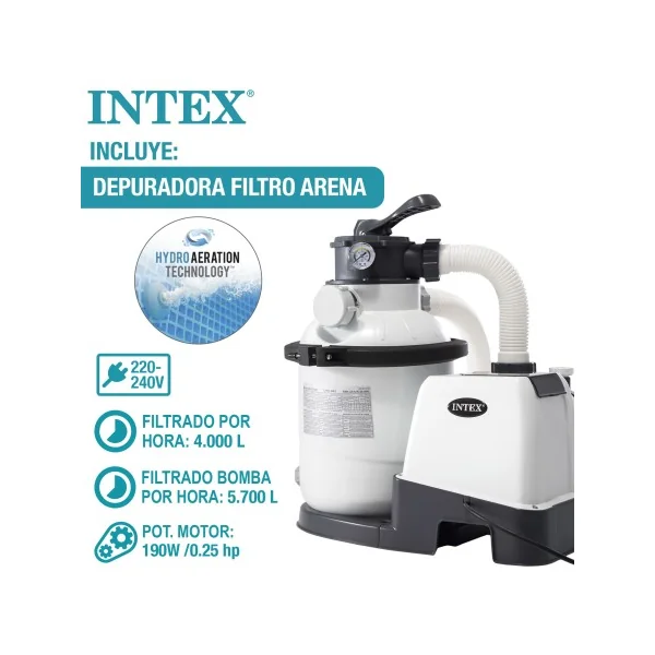Pack Piscina desmontable rectangular Ultra XTR 5,5 metros 6 accesorios - Imagen 5