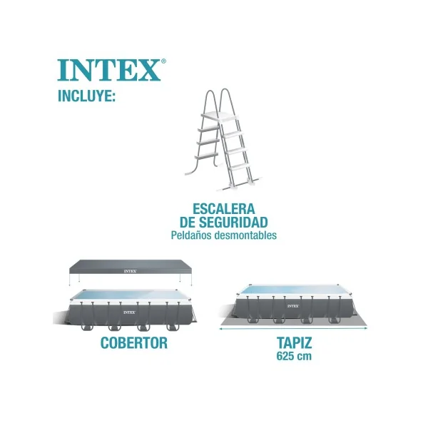 Pack Piscina desmontable rectangular Ultra XTR 5,5 metros 6 accesorios - Imagen 6