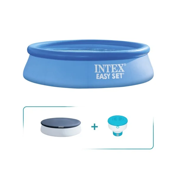 Pack Piscina hinchable redonda Easy Set Ø366x76 2 accesorios