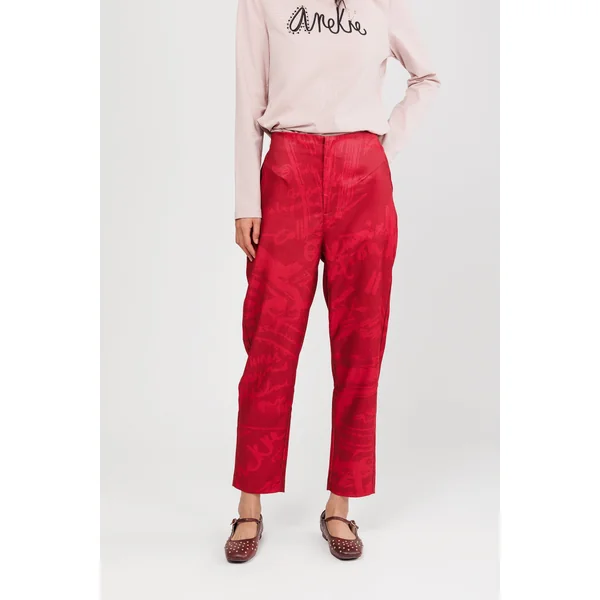 Pantalones burdeos